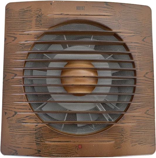 Horoz Electric Wall-mounted Ventilator Bathroom 200mm Brown