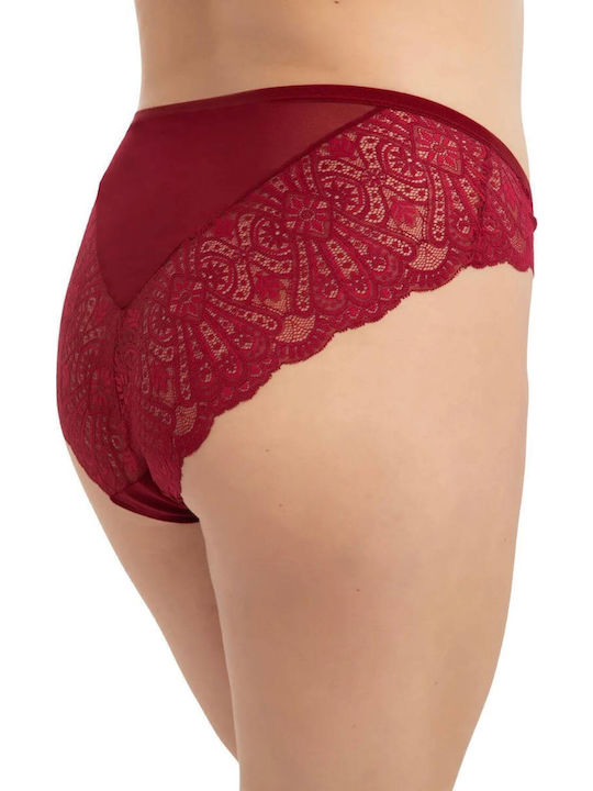 Damen Slip Burgundy