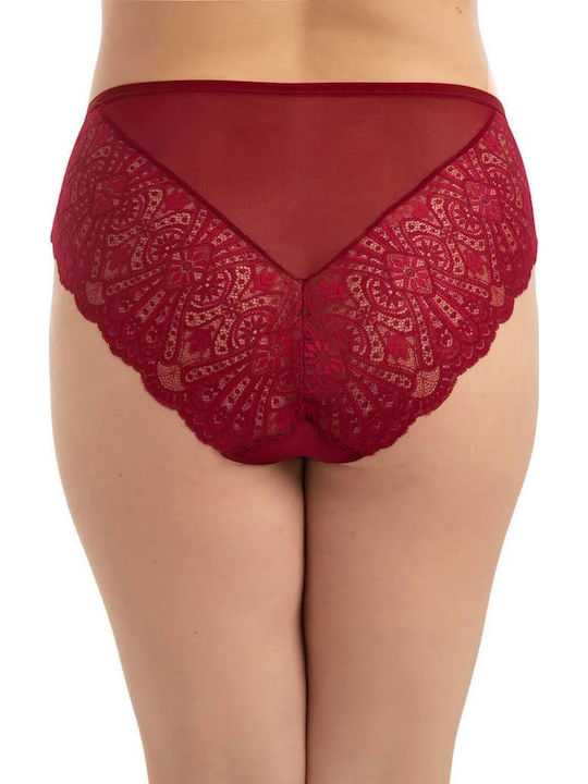 Damen Slip Burgundy