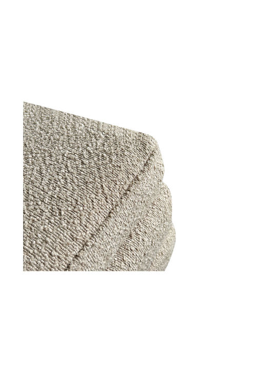 Liberta Bench Stool with Storage Space Upholstered in Fabric Slices Latte 110x40x44cm