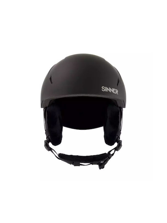 Sinner Ανδρικό Κράνος για Σκι & Snowboard σε Μαύρο Χρώμα