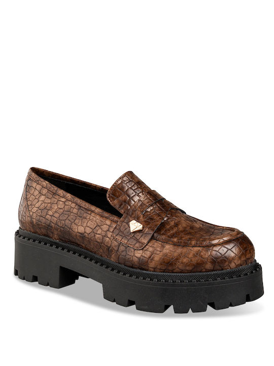 Mairiboo for Envie Women's Loafers in Brown Color