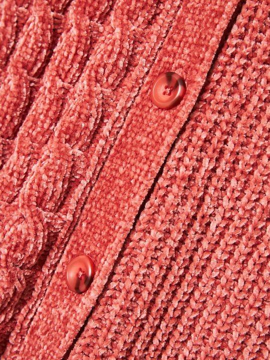 Γυναικεία Πλεκτή Ζακέτα Mineral Red
