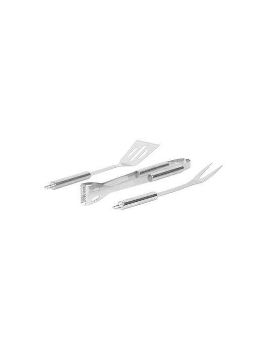 Set 3 Grillutensilien Strend Pro Grill Edelstahl Metall