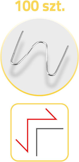 Plastic Welding Staples 100 Pcs Type B Humberg