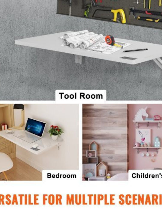 Desk Wooden White 60x40cm