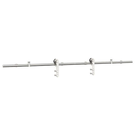 Sliding Door Mechanism Silver 183 cm Stainless Steel