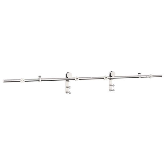 Sliding Door Mechanism Silver 183 cm Stainless Steel