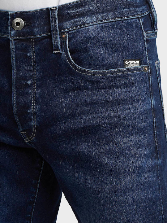 3301 Slim Men's Jeans Pants Elastic with Slim Fit Dark Aged Denim