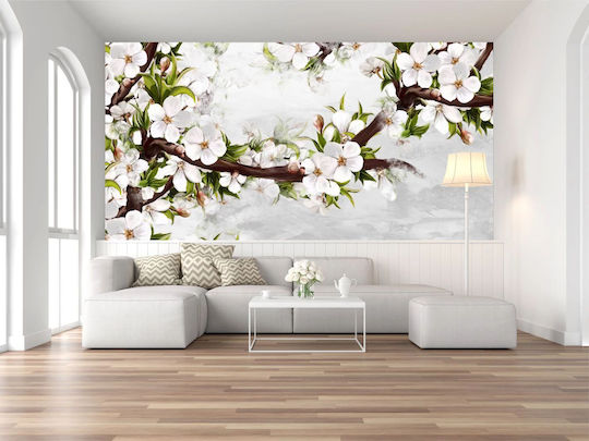 Kirschblütenzweig Schlafzimmer Wandbild 148x220