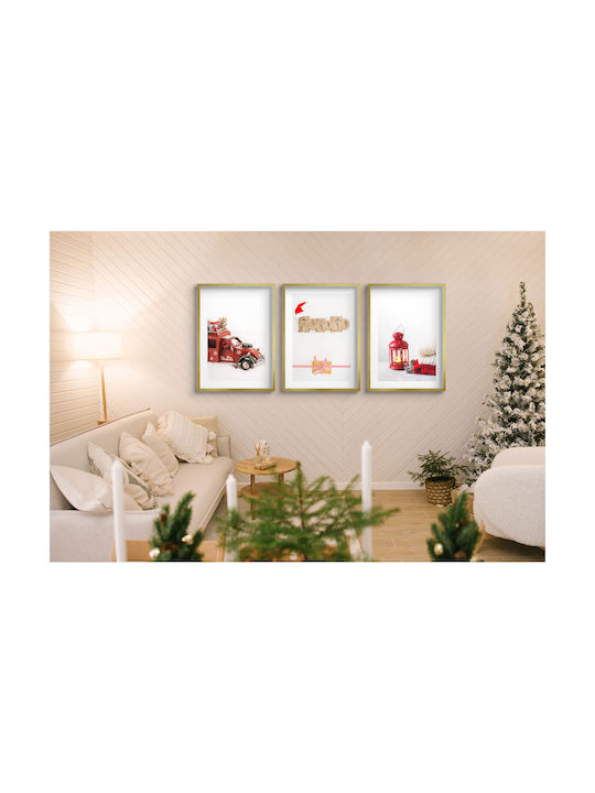 Christmas Wall Posters Christmas Lantern Retro Decorations 3x50x70