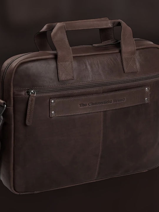 The Chesterfield Brand Τσάντα Ώμου / Χειρός για Laptop 15.6" σε Καφέ χρώμα C40.1033-024