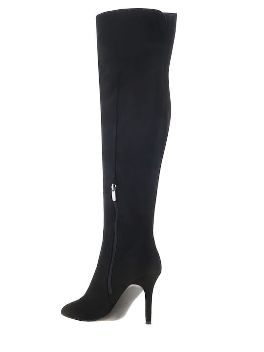 Synthetic Leather Over the Knee Women's Boots Black