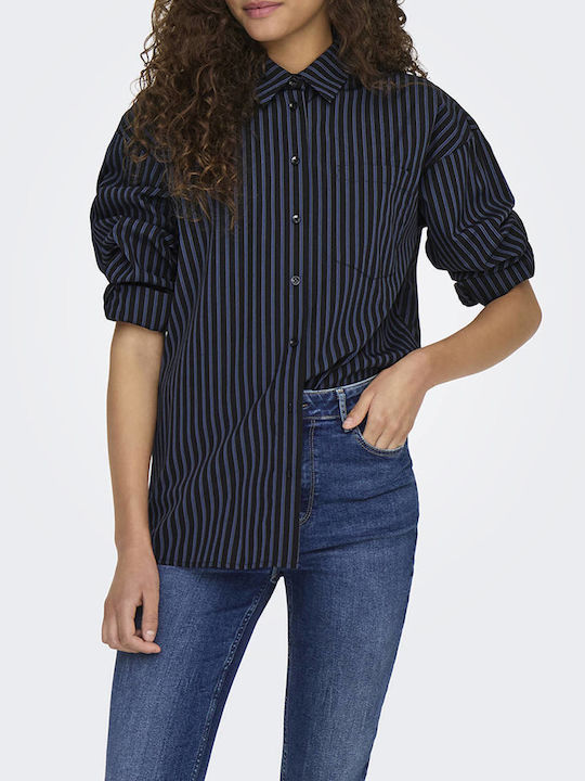 Only Women's Striped Long Sleeve Shirt