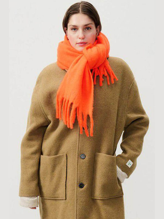 American Vintage Women's Wool Scarf Orange