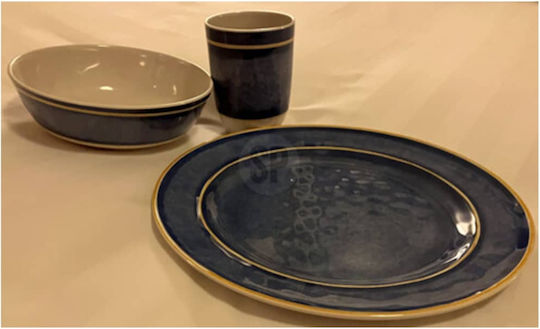 Redcliffs Albastru Porțelan Set de Vase 12buc