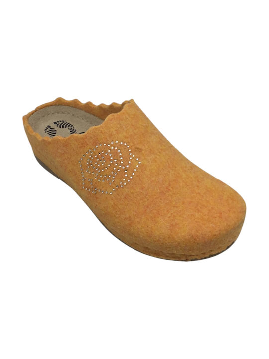 Fild Anatomic Altea Anatomical Leather Women's Slippers in Yellow color