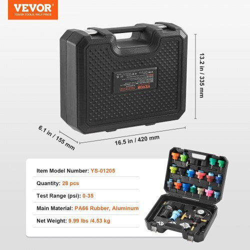 Radiator Pressure Test Kit 28 Pcs Vevor Cars Motorcycles Trucks Srqlqyylcsy29e5nuv0