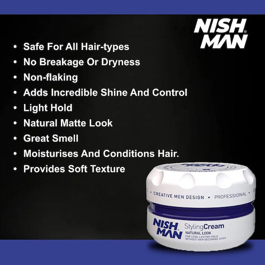 NISHMAN Cremă de Păr pentru Modelare cu Fixare Medie 150ml