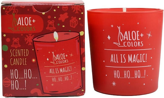 Aloe Colors Crăciun Lumânare Roșu 220gr Ho Ho Ho