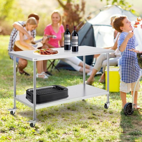 Vevor Stainless Steel Workbench 30x60 cm Wheels Cfbxggztlcdj1csd7v0