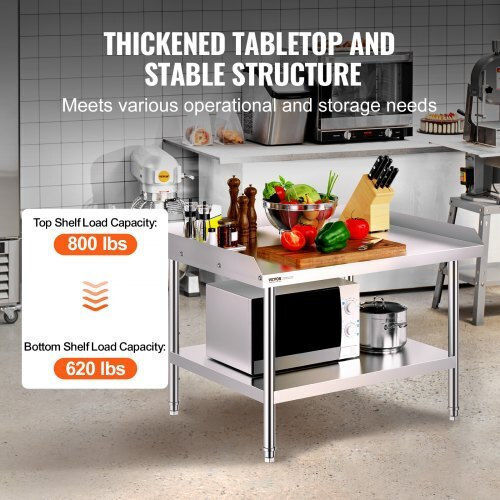 Επαγγελματικός Πάγκος Εργασίας Inox 30"x36" Vevor Εστιατόρια Cfbxggztsbt33dh2yv0