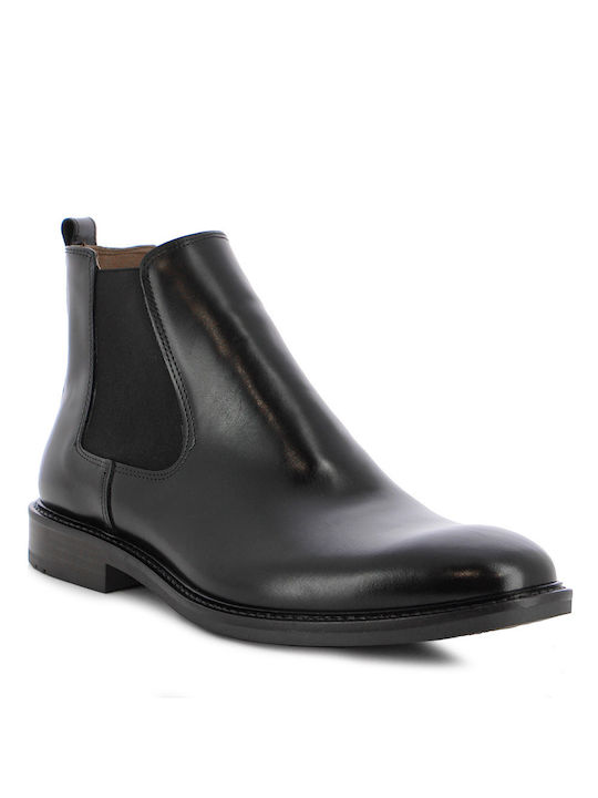 Deri Chelsea-Stiefel Schwarz Herrenstiefel