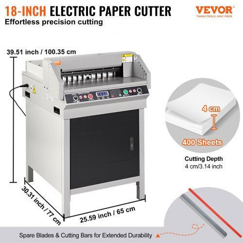 Electric Paper Cutter 450mm 18" Heavy Duty Office Ddyj40mm450mm9yqov2