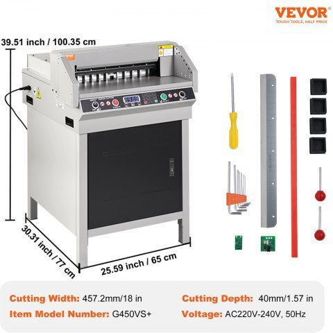 Electric Paper Cutter 450mm 18" Heavy Duty Office Ddyj40mm450mm9yqov2