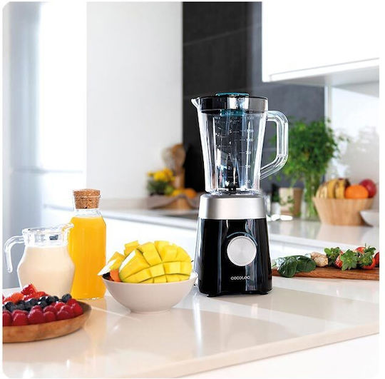 Cecotec Power Black Titanium Blender with Plastic Jug 1.5 lt 1300W Black