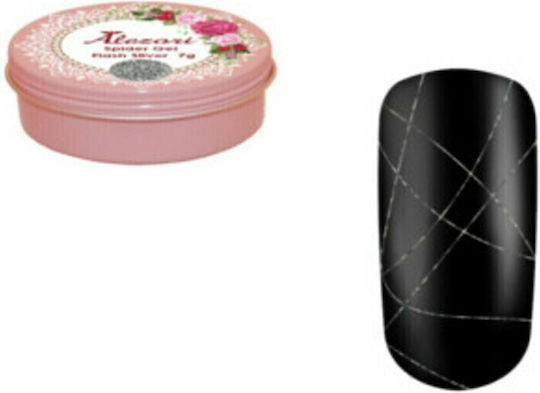 Alezori Spider Nail Art Gel Falsche Nagelgel FLASH SILVER 5gr