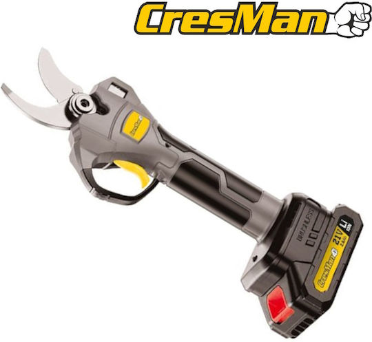 Cresman Pro 449R Pruning Shears Battery Brushless 21V 2x2.6Ah/2.6Ah with Maximum Cutting Diameter 40mm in Carrying Case