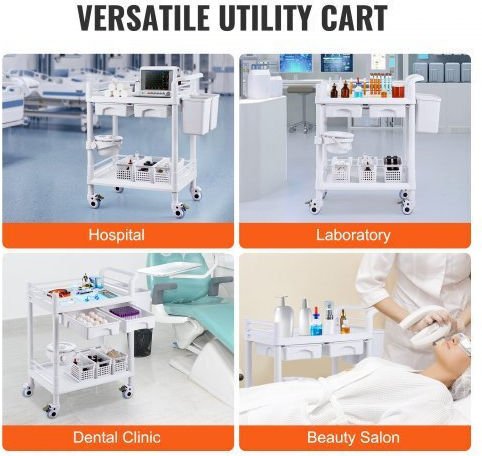Vevor Τροχήλατο Τραπεζάκι Nursing SYSTCECKFBS4Q6WT7V0