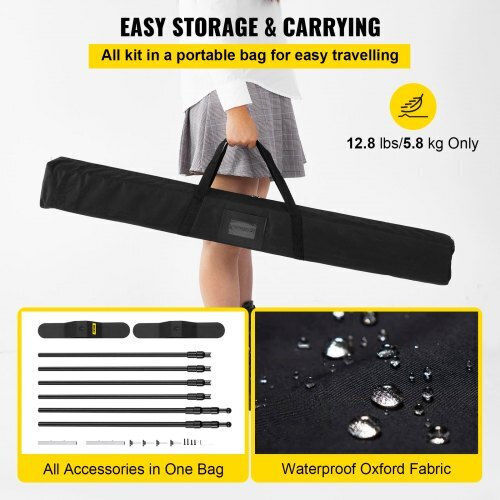 Adjustable Banner Stand 8ft Vevor Carrying Bag Dm-abszsj00000001v0