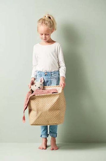 Kids Concept Children's Storage Basket made of Fabric Beige 2pcs