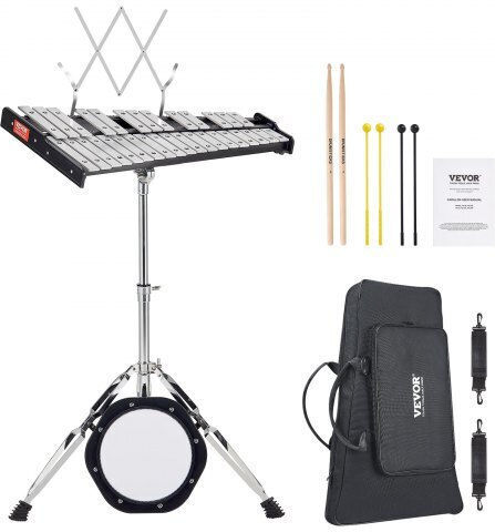 Glockenspiel Set 32 Notes Weights Stand & Cushion Vevor 32yfzqwzj8lxvktiav0