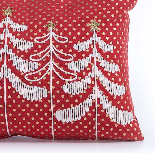 Nef-Nef Homeware Χριστουγεννιάτικο Διακοσμητικό Μαξιλάρι Μακρόστενο Κόκκινο 30x45εκ.