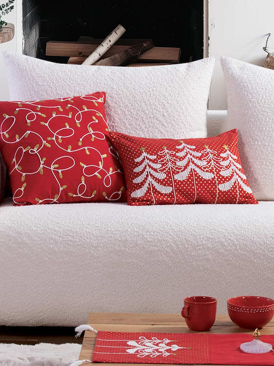 Nef-Nef Homeware Perna Decorativă de Crăciun Oblong Roșu 30x45buc