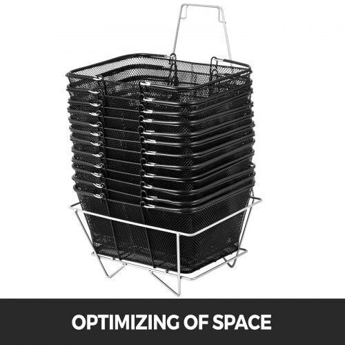 Vevor Shopping Basket Black