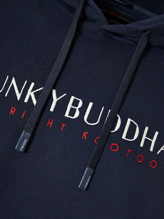 Sweatshirt with Hood Navy Blue
