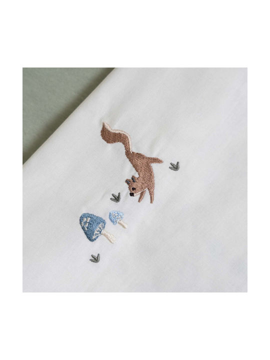 Little Dutch Little Baby Sheet Cradle Cotton White 70x100cm