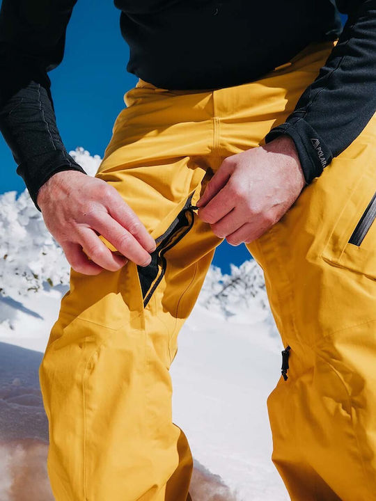 Burton Ak Cyclic Gore-tex 2l 10000111001 Ανδρικό Παντελόνι Σκι & Snowboard Κίτρινο