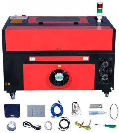 Vevor 50w Laser Engraving Cutting Machine Work Area 300 X 500 Mm Max 20 Mm
