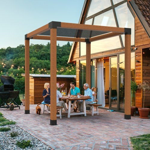 Vevor Base for Pergola made of Wood 15.24x15.24cm 8pcs
