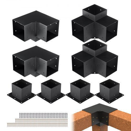 Vevor Base for Pergola made of Wood 15.24x15.24cm 8pcs