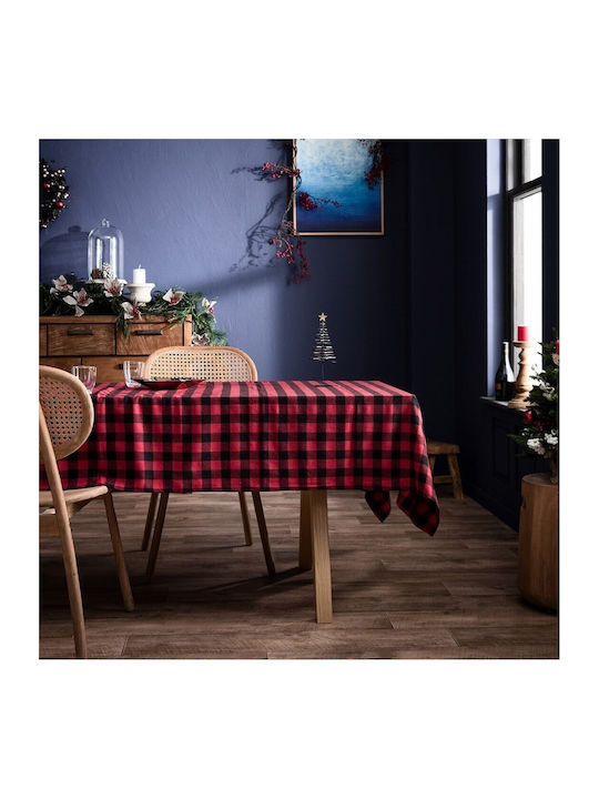 Gofis Home Χριστουγεννιάτικο Τραπεζομάντηλο Κόκκινο 220x145εκ.