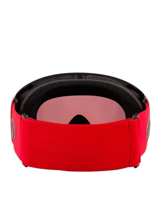 Oakley Flight Deck Ски & Сноуборд Маска Детска Червен с Леща в Цвят Червен