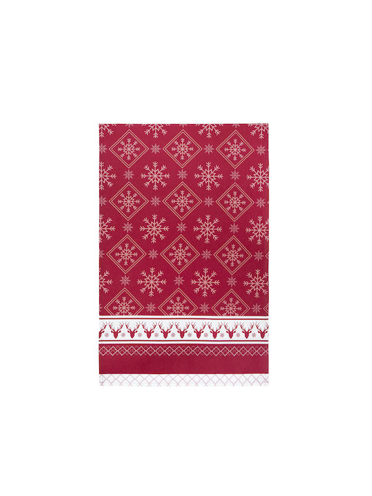 Nima Christmas Day Weihnachtlich Tischtuch Quadrat Stoff Rot L85xB85cm.