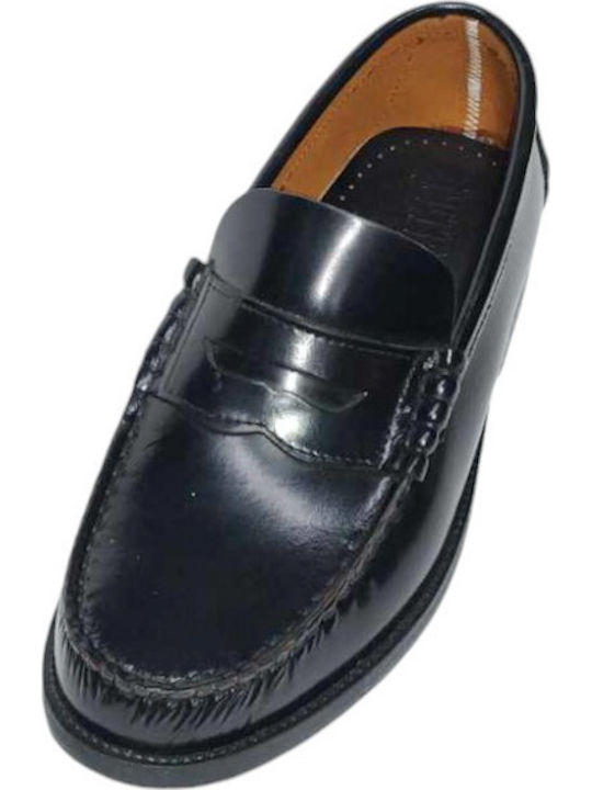 Leder Herren Mokassins in Schwarz Farbe