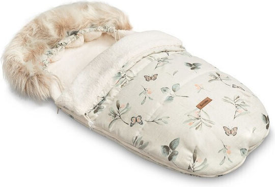 Sensillo Cortina Vintage Waterproof Stroller Footmuff with Fleece Lining 100x50cm Olive